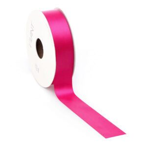 dubbelzijdig satijnen lint fuchsia 2,5 cm