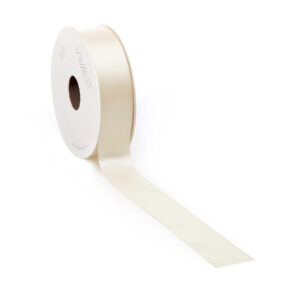 dubbelzijdig satijnen lint beige 2,5 cm