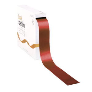 satijnen lint baksteenrood 4 cm