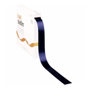 satijnen lint donkerblauw 2,5 cm