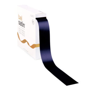 satijnen lint donkerblauw 4 cm