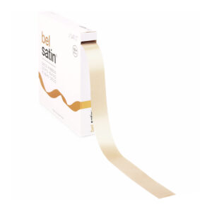 satijnen lint beige 2,5 cm