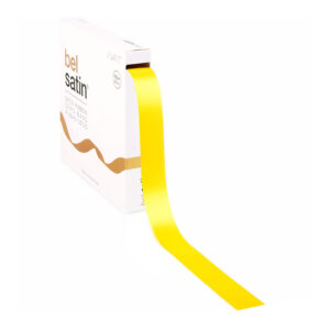 satijnen lint geel bel satin a yellow 2,5 cm