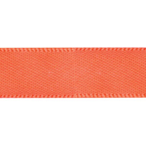dubbelzijdig satijnen lint fluo oranje 1,2 cm