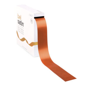 satijnen lint cognac 4 cm