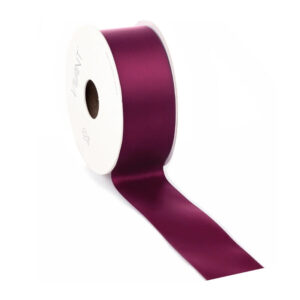 dubbelzijdig satijnen lint donker bordeaux 3,8 cm