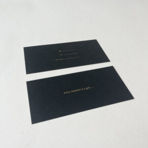 cadeaubon zwart every 21 x 10 cm