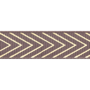 geribbeld lint roze mauve with golden 1,5 cm