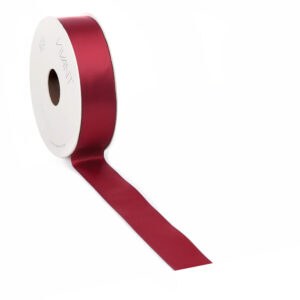 dubbelzijdig satijnen lint bordeaux 2,5 cm