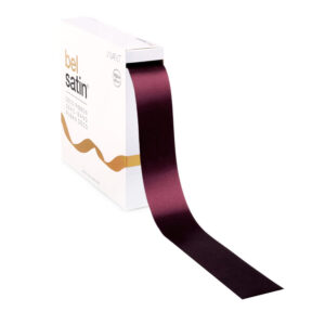 satijnen lint bordeaux 2,5 cm
