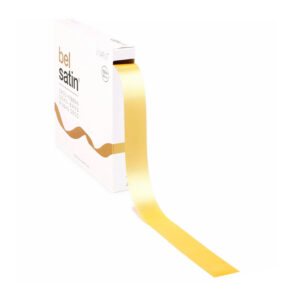 satijnen lint lichtgeel 2,5 cm