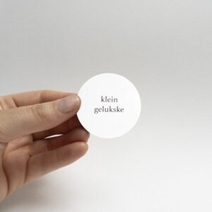 sticker wit 3,5 cm