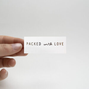 sticker wit 6,5 x 2,5 cm
