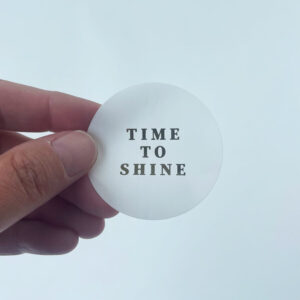sticker wit 5 cm