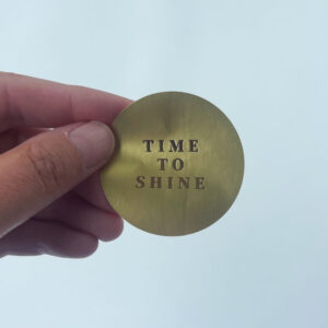 sticker goud 5 cm