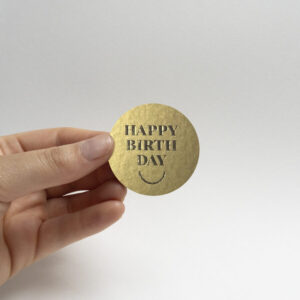 sticker goud 4 cm