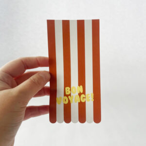 sticker bruin 7 x 14 cm