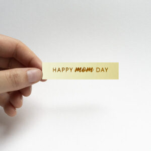 sticker ecru 7 x 1,5 cm