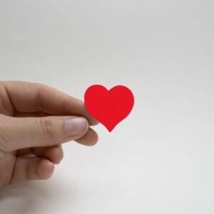 sticker rood glanzend 3,2 cm