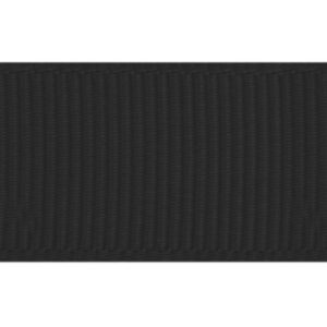 geribbeld lint zwart 1,5 cm