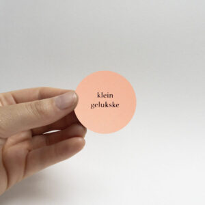 sticker roze 3,5 cm