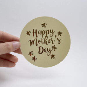 sticker ecru 9 cm