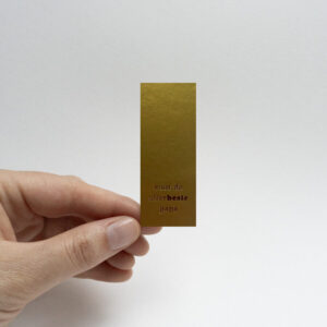sticker goud 6,5 x 3 cm