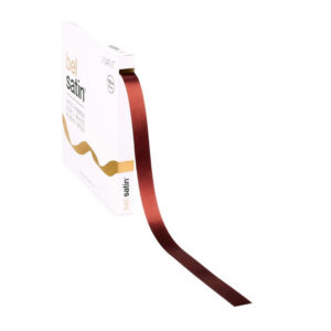 satijnen lint bruin 1,5 cm