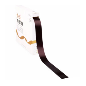 satijnen lint donkere chocolade 2,5 cm
