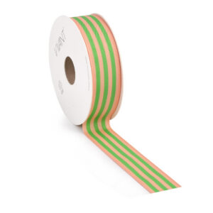 lint roze candy stripe en 2,5 cm