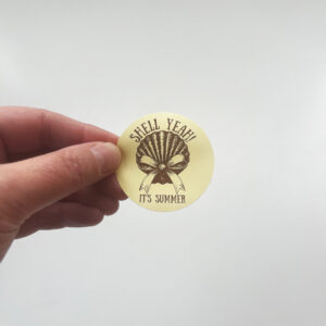 sticker geel 5 cm uit de collectie Dolce Vita