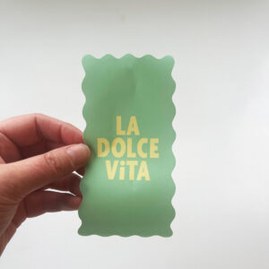 sticker mint 7 x 14 cm uit de collectie Dolce Vita
