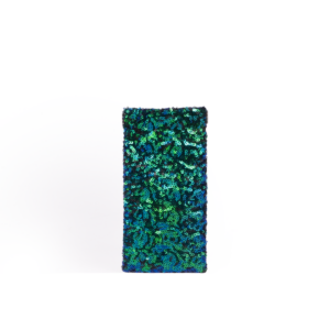 pochette blauwgroen 20 x 9,5 cm