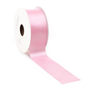 dubbelzijdig satijnen lint marble roze 3,8 cm