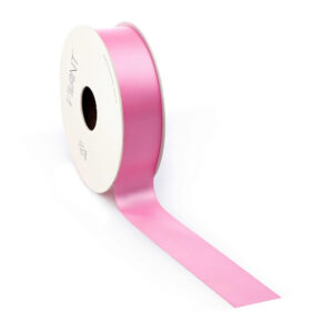 dubbelzijdig satijnen lint magenta 2,5 cm