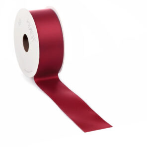dubbelzijdig satijnen lint bordeaux 3,8 cm