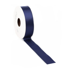 dubbelzijdig satijnen lint donkerblauw 2,5 cm