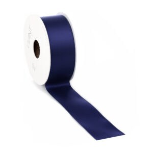 dubbelzijdig satijnen lint donkerblauw 3,8 cm
