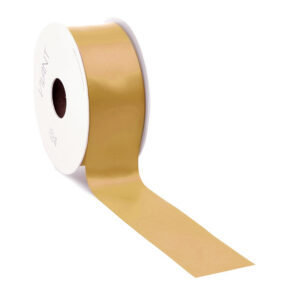 dubbelzijdig satijnen lint goud 3,8 cm