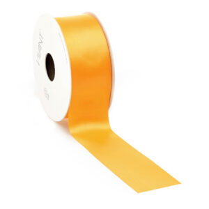 dubbelzijdig satijnen lint oker 3,8 cm