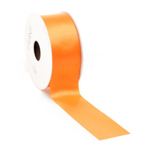 dubbelzijdig satijnen lint oranje 3,8 cm