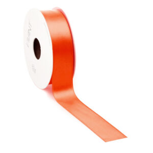 dubbelzijdig satijnen lint warm oranje 2,5 cm