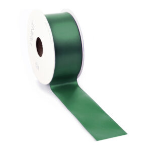 dubbelzijdig satijnen lint antiek groen 3,8 cm