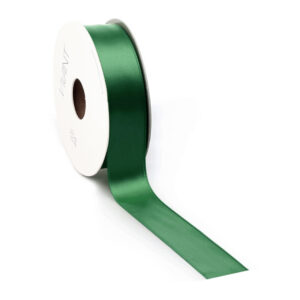 dubbelzijdig satijnen lint antiek groen 2,5 cm