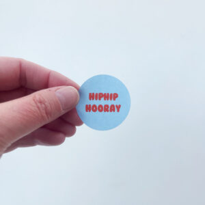 sticker blauw 4 cm