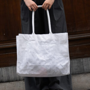 jute draagtas wit 46 x 18 x 35 cm uit de collectie Saint-Tropez