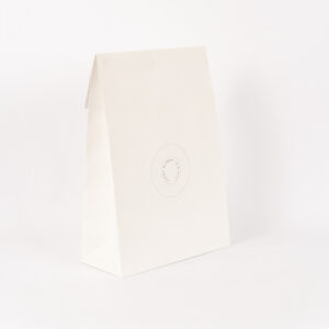 geschenkzak wit 30 x 13,5 x 43 + 12 cm