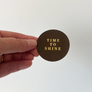 sticker bruin 5 cm